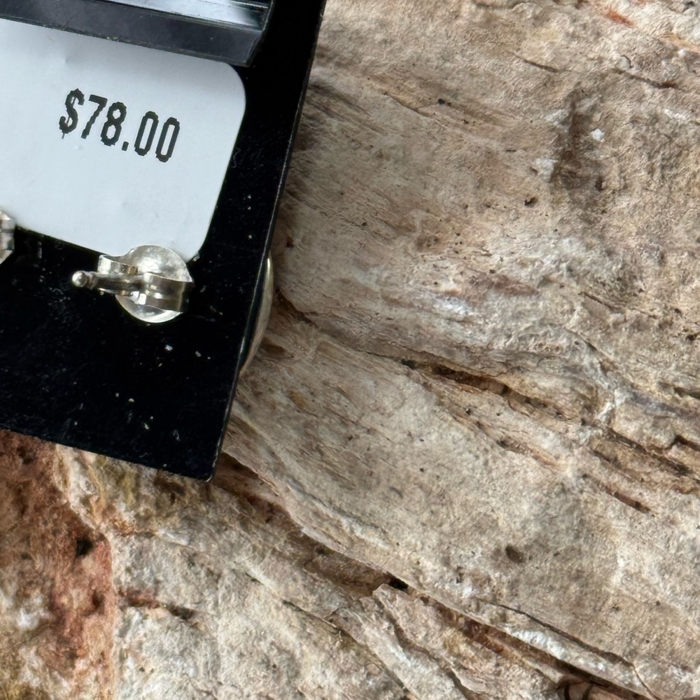 Sterling silver earrings- lightweight ~ Navajo Handmade - Picture 7 of 8